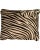 Textile Vintage Brown and White Zebra Animal Print Stripe Throw Pillow For Sale - Image 7 of 12