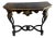 Vintage Black Chinoiserie Console Table For Sale