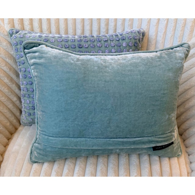 Made from silk, these pillows would be a unique addition to any room. Down inserts included. Anke Drechsel is a German...