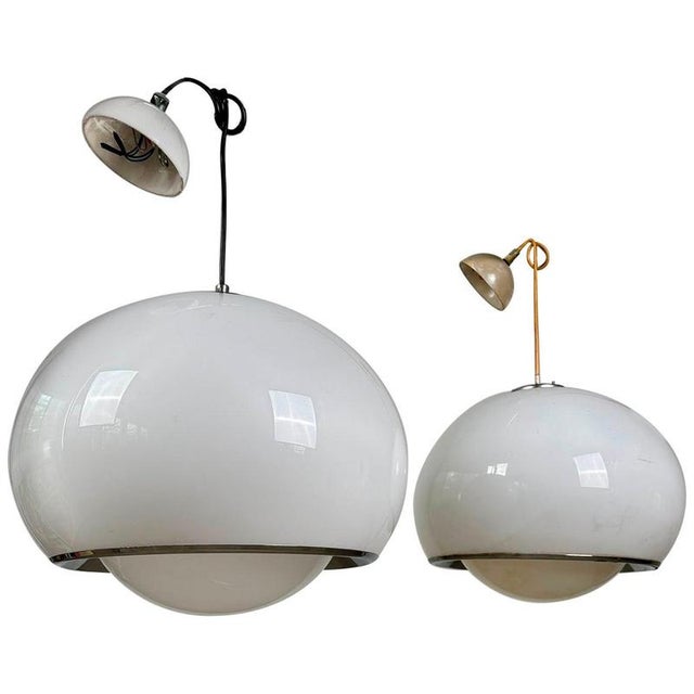 Bud Grande Pendant Lamps by Guzzini, 1960s, Set of 2 For Sale - Image 9 of 9