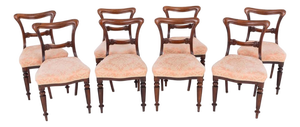 19th Century William IV Dining Chairs, Set of 8