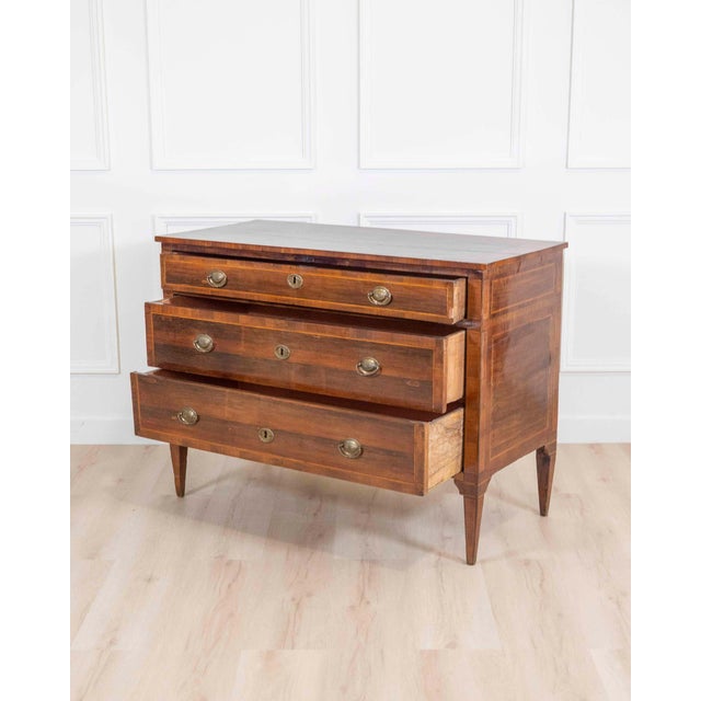 Late 18th Century Italian Late 18th–Early 19th Century Rosewood and Amaranth Chest of Drawers For Sale - Image 5 of 9