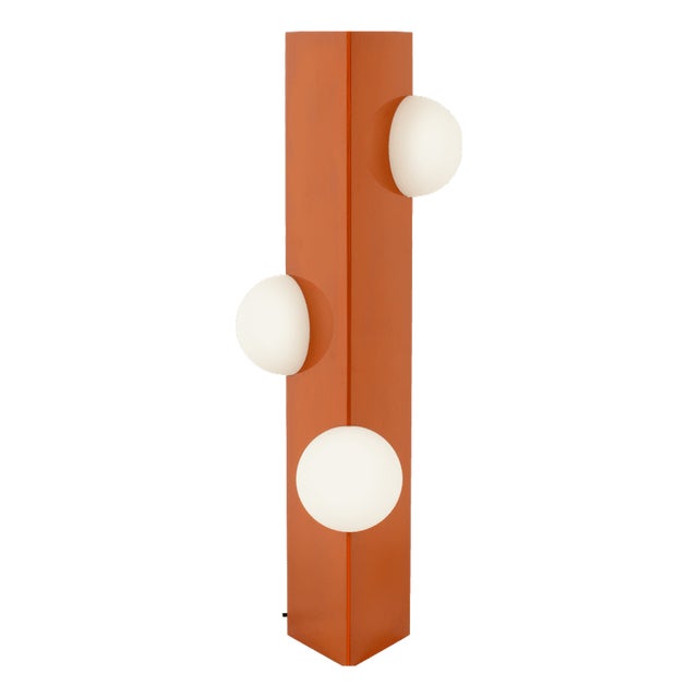 Medium Sfera Orange Glaze Lamp from Pulpo For Sale