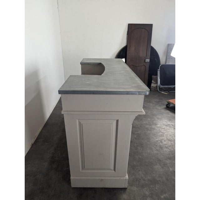 Bar Counter in Pine with Grey Patina For Sale - Image 9 of 11