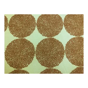 Altfield for Pollack Merriweather Terracotta Indoor Outdoor Burnt Orange Cream Geometric Circles Upholstery Fabric