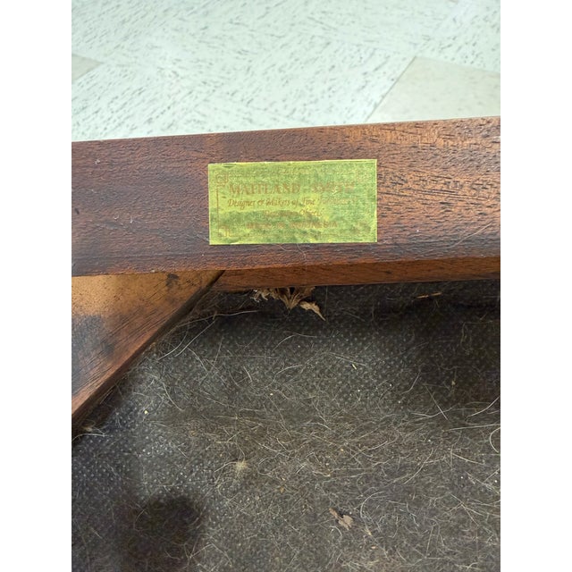 Wood 1960s Set of 6 Maitland Smith Hickory Chair Chippendale Mahogany Dining Chairs For Sale - Image 7 of 12