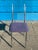 Textile Post Modern Purple Lucite and Steel Accent Chair For Sale - Image 7 of 8