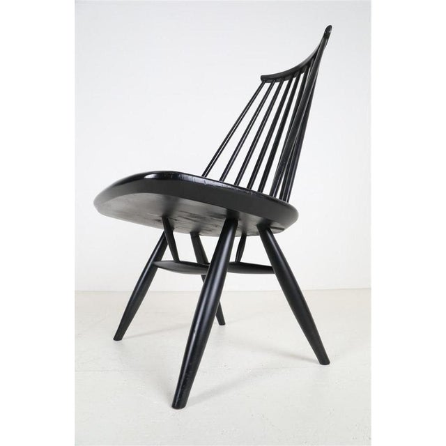 Wood Black Mademoiselle Chair by Ilmari Tapiovaara for Asko, 1960s For Sale - Image 7 of 14