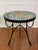 1950s Italian Hand-Painted Ceramic Tile Top Bistro, Side Table With Wrought Iron Base, 1950s For Sale - Image 5 of 15