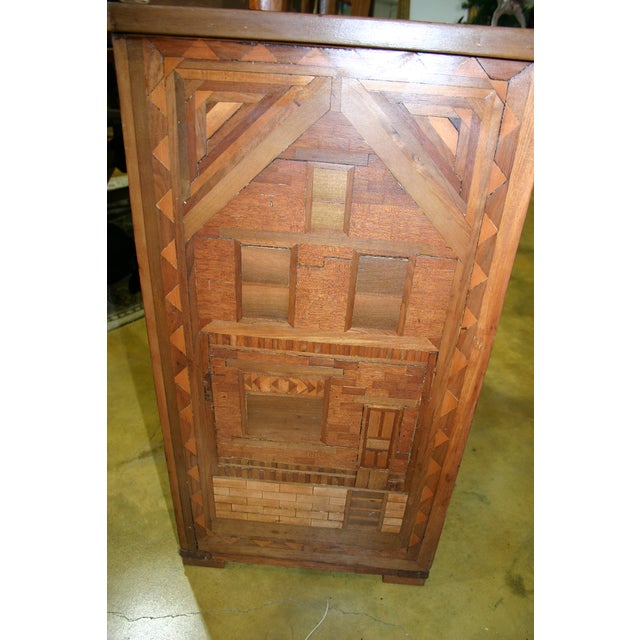 Wood 1930s Folk Art Buffet For Sale - Image 7 of 18