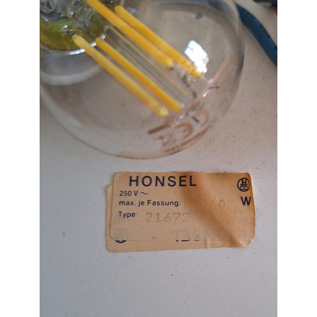 Shell Flat Vintage Ceiling Lamp with Capiz Shell Tile Shade from Honsel, 1980s For Sale - Image 7 of 8