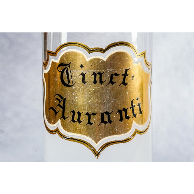 Pair 19th Century Large Antique Hand Painted Apothecary Pharmacy Display Bottles For Sale In New York - Image 6 of 18