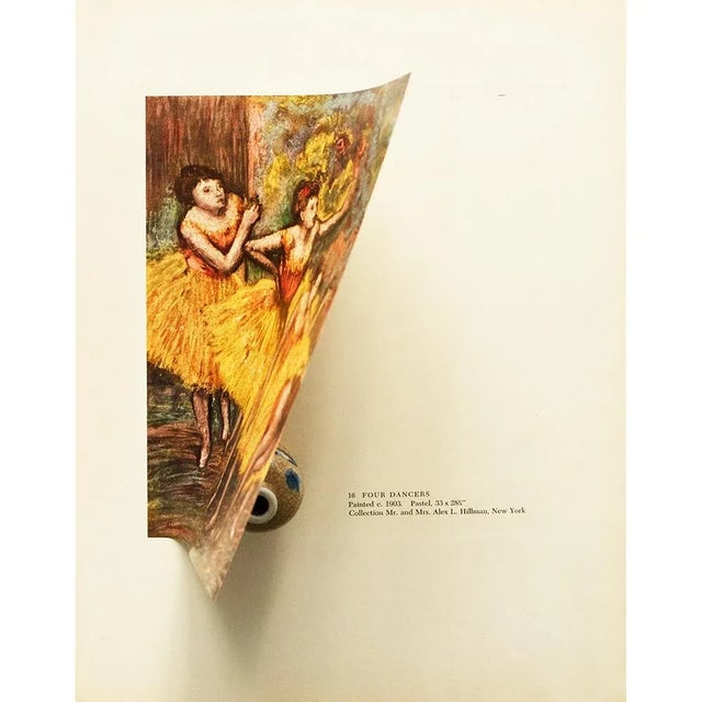 Edgar Degas 1950s After Edgar Degas "Four Dancers", First Edition Full-Color Vintage Print For Sale - Image 4 of 8