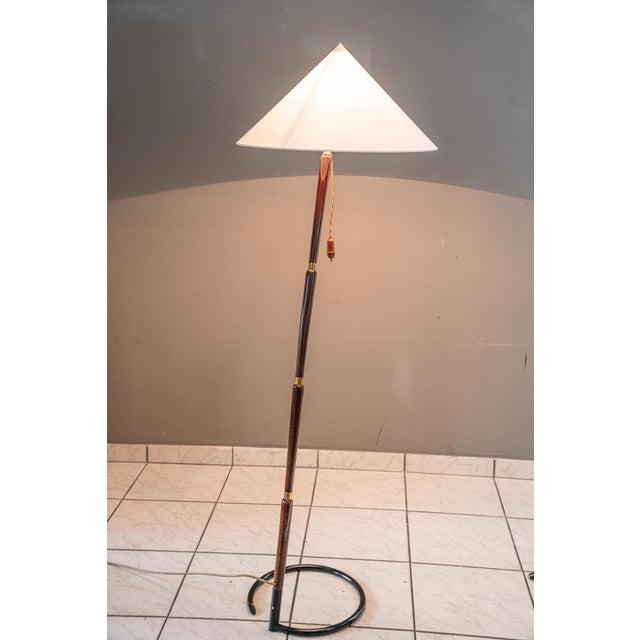 Brown Floor Lamp from Rupert Nikoll, Vienna, 1950s For Sale - Image 8 of 18