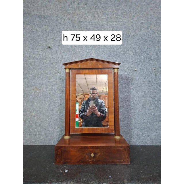 19th Century Empire Mahogany Dressing Table For Sale - Image 5 of 10