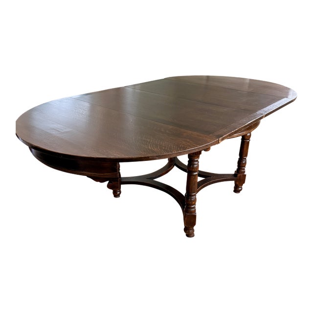 Antique Belgian Dining Table Circa 1900 For Sale