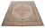 1960s Low Pile Area Rug Hand Knotted Soft Colors Oushak Medallion Rug - 5'7'' X 6'8'' For Sale - Image 5 of 11