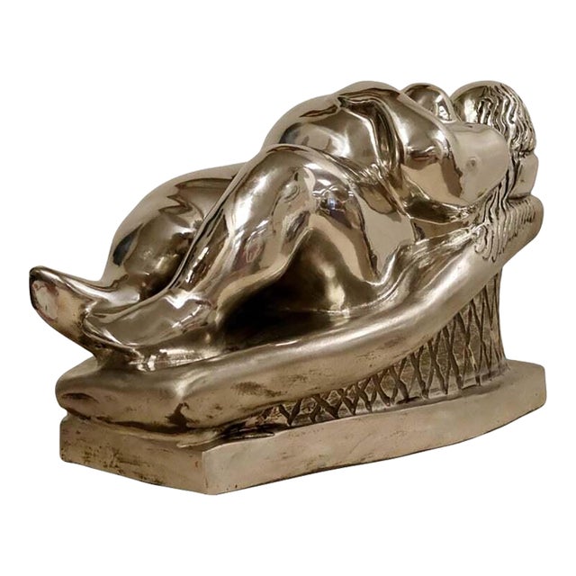 Contemporary Stainless Steel Little Goddess Table Sculpture by Jerry Soble 1990s For Sale
