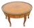 French Inlay Round Coffee Table With Brass Apron 6349 For Sale