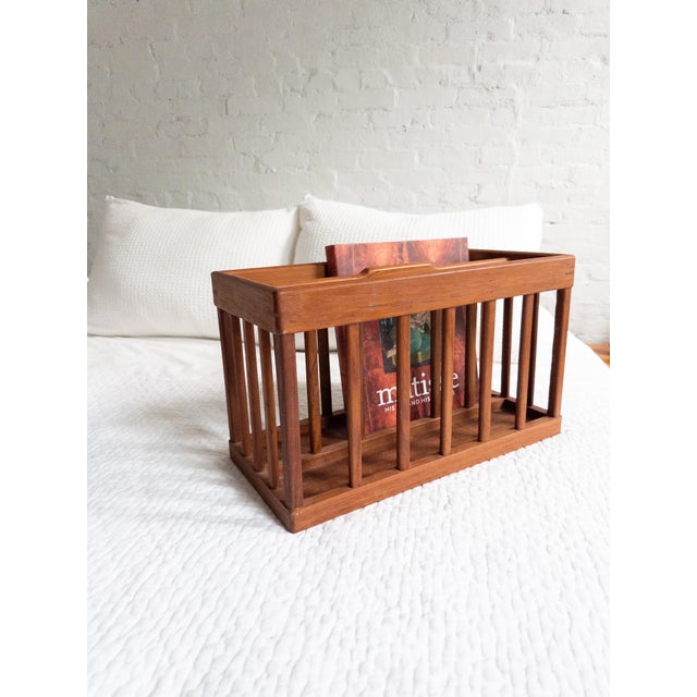 1970s Danish Teak Magazine Rack From Goodwood For Sale In New York - Image 6 of 7