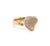 Tiffany and Co. Tiffany & Co. Peretti Diamond Full Heart 18k Yellow Gold Open Ring - Size 5.5 For Sale - Image 4 of 8