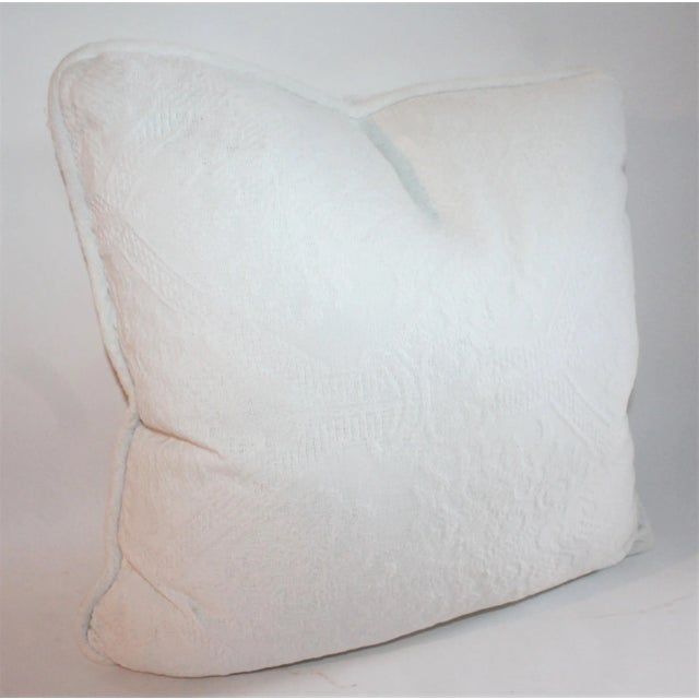 Rustic Double Sided Coverlet Pillow W/Thick Binding For Sale - Image 3 of 8