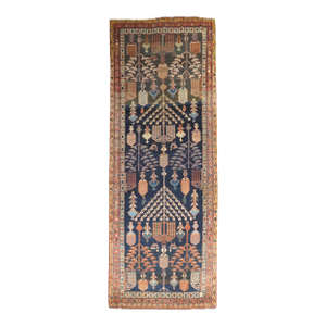 Zabihi Collection Tribal Persian Weeping Willow Tree Gallery Rug