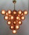 Fabio Ltd 21st Century Italian Grappolo Polished Brass Frosted Amethyst Murano Glass Chandelier by Fabio LTD For Sale - Image 4 of 8