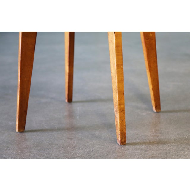 Mid-Century Modern Mid Century Modern 1950s Jens Risom Style Birch Table With Splay Legs For Sale - Image 3 of 10