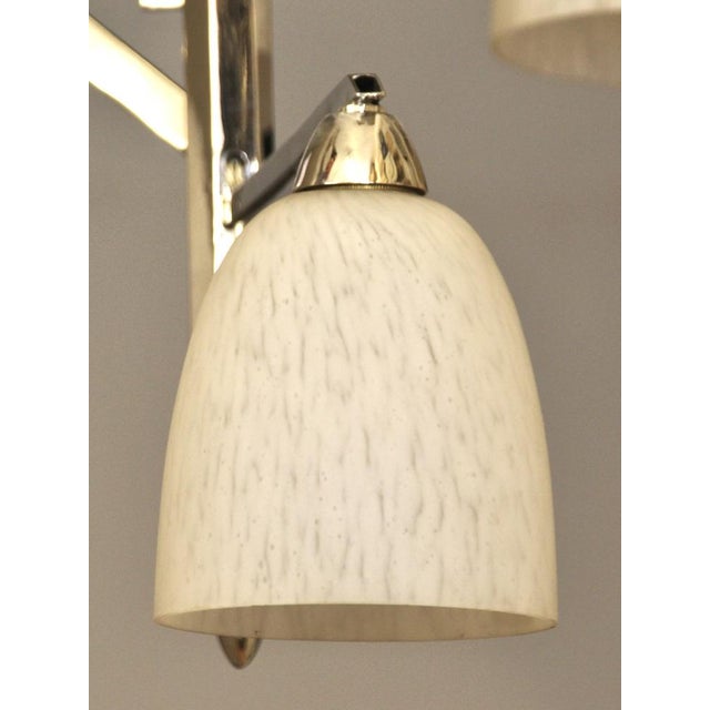 Metal Art Deco French Pendant Lamp, 1930s For Sale - Image 7 of 10