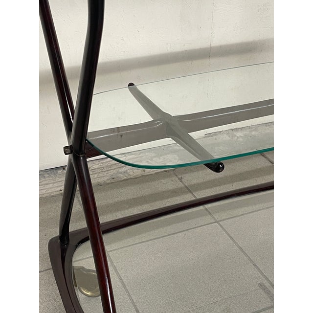 Black Food Trolley by Cesare Lacca, 1950s For Sale - Image 8 of 17