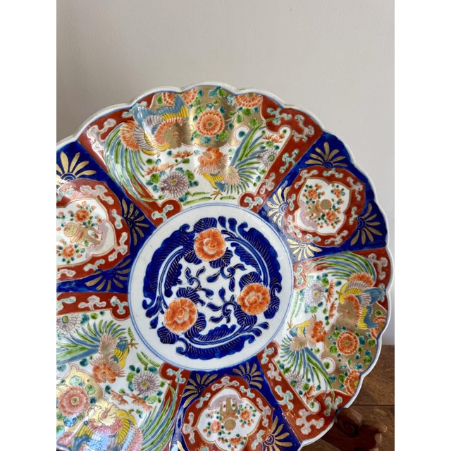 Early 20th Century Large Antique Japanese Imari Plate, 1900 For Sale - Image 5 of 6