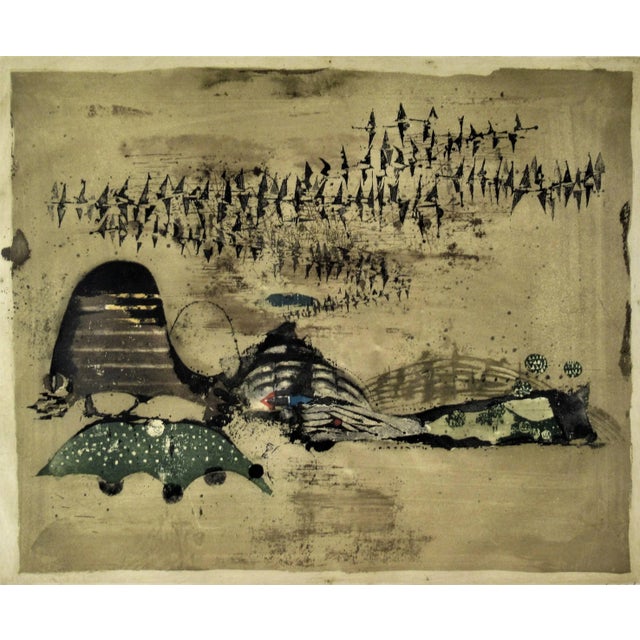 Abstract Johnny Friedlaender, Abstract Composition IV, Circa 1970 For Sale - Image 3 of 8