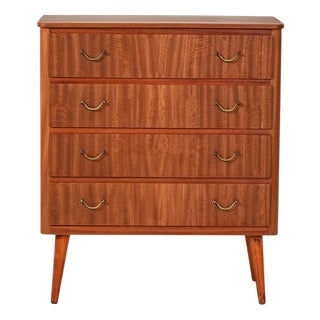 Scandinavian Mahogany Chest of Drawers, 1950s For Sale