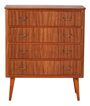 Scandinavian Mahogany Chest of Drawers, 1950s