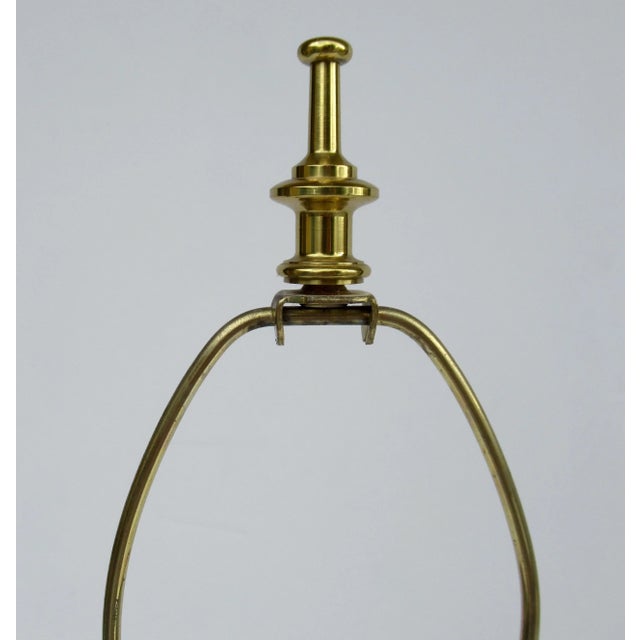 C.1970's Original Pierre Cardin Polished Brass "Swish" Logo Table Lamp For Sale - Image 10 of 13