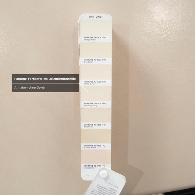 Beige Leather Gilbert Table in Beige Cream from Baxter For Sale - Image 8 of 14