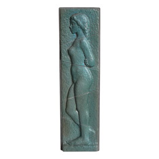 Large Stoneware Wall Relief by Niels Jakob Eriksen, 1965 For Sale