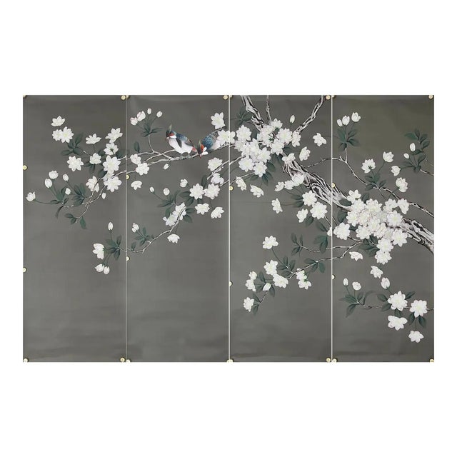 If you love the look of De Gournay wallpaper but not the price, this is for you. The listed price is for 4 panels of 27.5"...