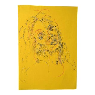 Ant Pearce "Kate #7 #5" 2016 Abstract Mixed Media Portrait For Sale