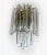 Hollywood Regency Venini Italian Triedi Glass Wall Sconces - a Pair For Sale - Image 3 of 12