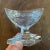 Antique 18th century Anglo Irish cut crystal salt cellar. Navette shape with diamond band at the rim. Measures 3 5/8" x 2...