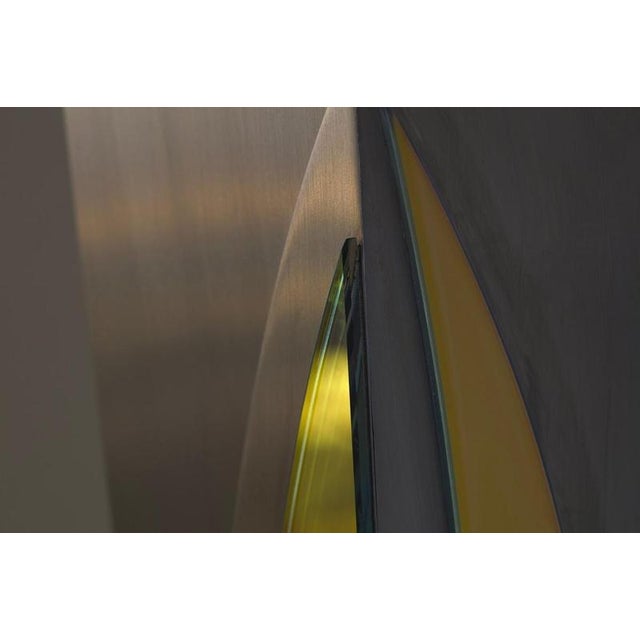 Geometric Cross Bitume Wall Lamp by Jennifer Midoz For Sale - Image 10 of 11