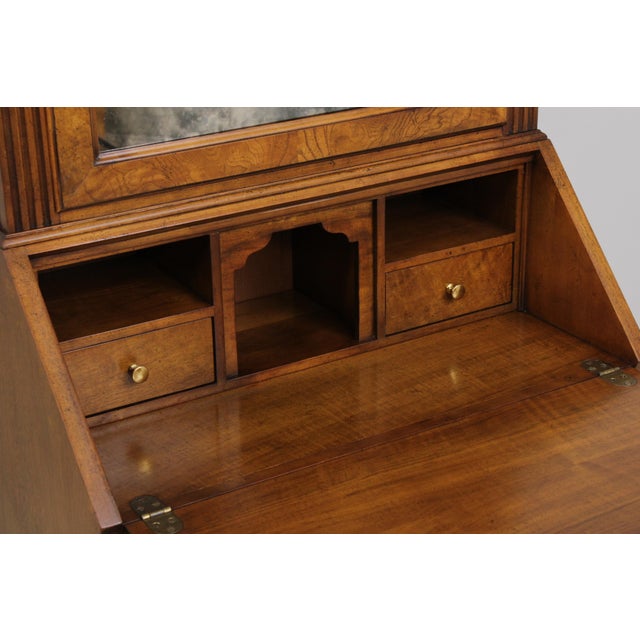 Brown Baker George II Walnut Secretary Desk For Sale - Image 8 of 17