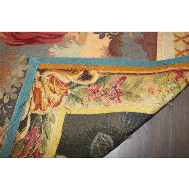 Late 19th Century Zabihi Collection French Tapestry - 5'10" x 7' For Sale - Image 4 of 12