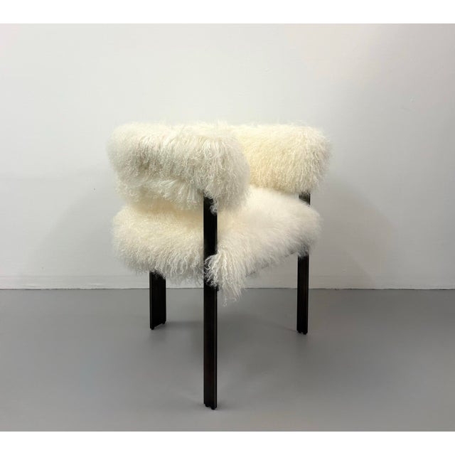 Late 20th Century Late 20th Century Contemporary Mongolian Lamb Fur Armchair For Sale - Image 5 of 5