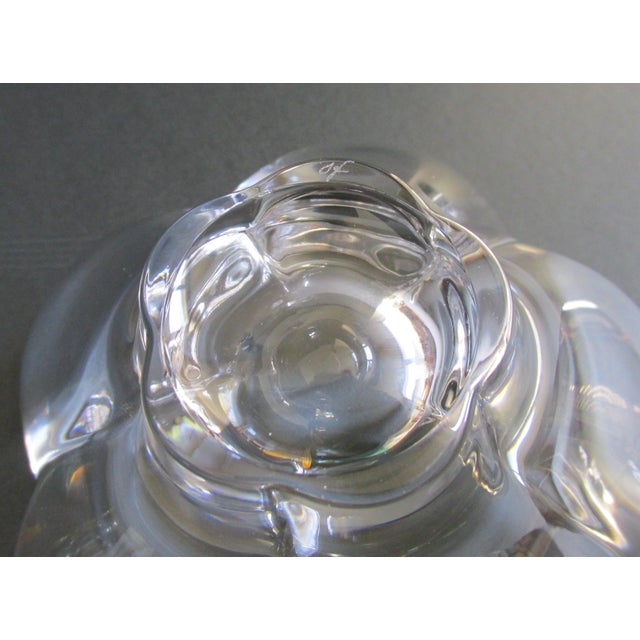 Orrefors Orrefors Crystal Petal Bowl For Sale - Image 4 of 5