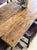 Wood Antique French Dining Table with Oak/Ash base, Fruitwood Top For Sale - Image 7 of 10