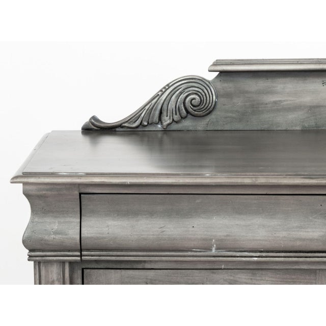 Contemporary Ethan Allen "Saxon" Gray Wood Sideboard For Sale - Image 3 of 9