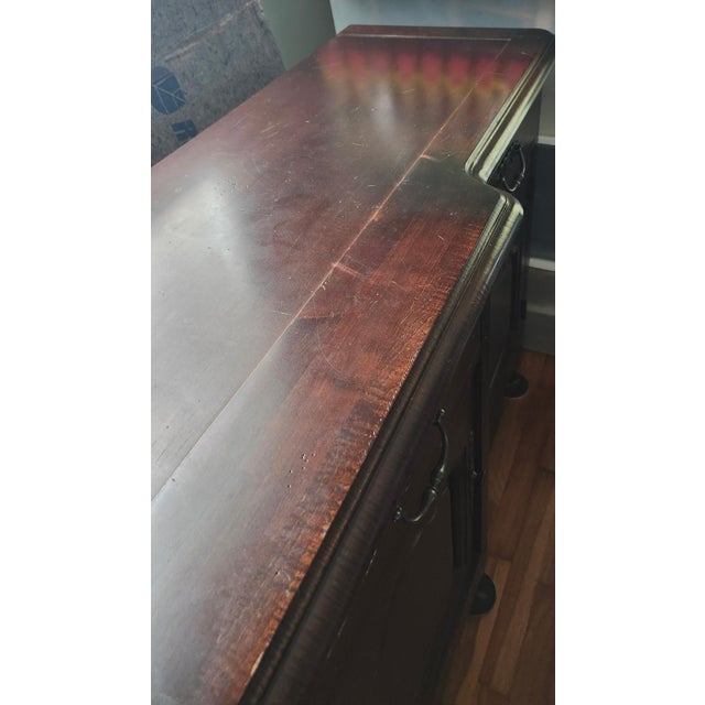 Late 20th Century Late 20th Century Old World French Provincial Style 3 Door Solid Wood Dining Buffet For Sale - Image 5 of 14